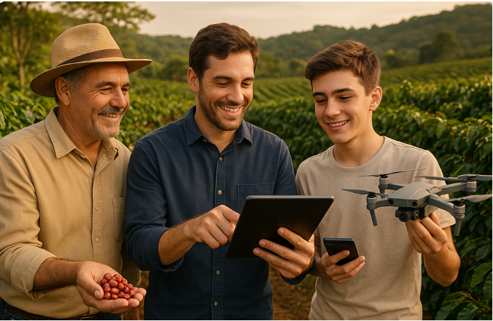 Tecnologia no Café: Sucessão Familiar e Inovação Digital