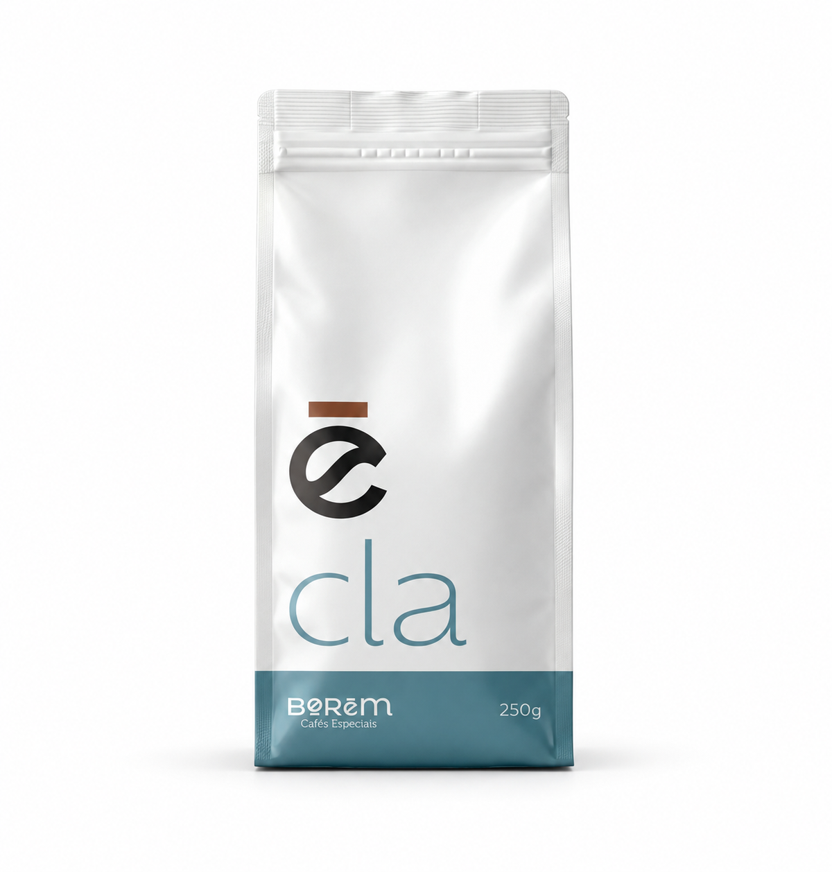 Embalagem do Café Especial CLA Clássico 250g Borem Cafés em fundo branco