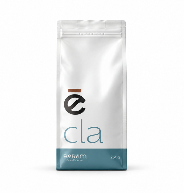 Embalagem do Café Especial CLA Clássico 250g Borem Cafés em fundo branco